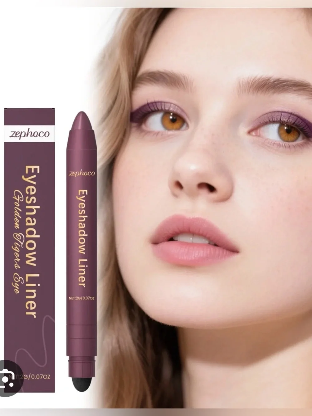 Zephoco Eyeshadow Liner Duo in Warm Champagne & Deep Golden Tiger’s Eye